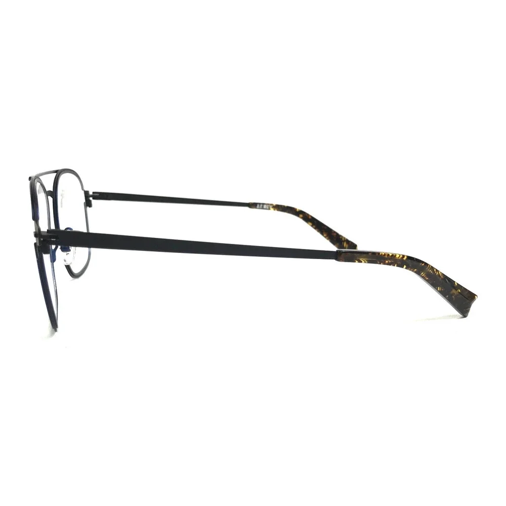 J. F. Rey Eyeglasses Frames JF3058 0828 Black Blue Aviator Full Rim 56-19-145